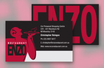 Enzo Restaurant Business Card